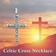thumbnail image 2 of 925 Sterling Silver Cross Necklaces for Women Pendant Christian Jewelry for Women 18"+2" and 20"+2" chain, 2 of 10