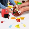 thumbnail image 2 of QJUHUNG 1 Set Air Fryer with Color Changing Play Food Kitchen Playset for Pretend Cooking Play as Birthday Gift, 2 of 10