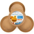 thumbnail image 3 of shiyou-Air Fryer Liners - Disposable Parchment Paper, 100 Count - 7-8 Inch, Non-Stick, 5-8 Quart (8" Round - 100CT), 3 of 4