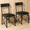 Set of two dining chairs, variant on Space-Saving 5 Piece Dining Table Set for 4 – Rectangular Table & Upholstered Chairs – Ideal for Apartment, Small Spaces, Breakfast or Dinner – Rustic Vintage Color