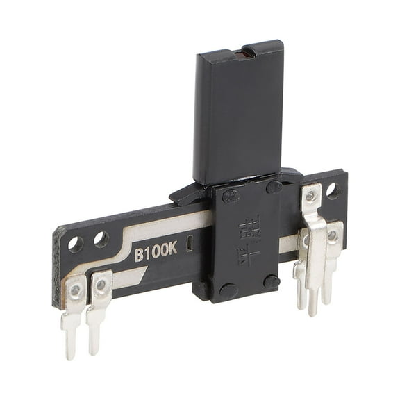 1pcs Fader Variable Resistors 35mm Straight Slide Potentiometer B100K Ohm Linear Double Potentiometers