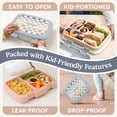 thumbnail image 5 of Bentgo Kids 5-Compartment Leak-Proof Bento-Style Lunch Box (Whimsy & Wonder Collection) - Ideal for Ages 3-7, Drop-Proof & Durable, Dishwasher Safe, & Made with BPA-Free Materials (Checker Gradient), 5 of 8