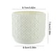 thumbnail image 3 of Jarrón de plástico Imitación Marino Esmaltado Blanco Naranja | Maceta decorativa para arreglos florales para gabinete de sala de estar | Decoración duradera para el hogar | 9,7 x 8,5 x 7,6 cm, 3 of 6