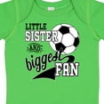 thumbnail image 4 of Inktastic Little Sister and Biggest Fan Soccer Player Girls Baby Bodysuit, 4 of 5