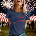 thumbnail image 2 of CUSTG Women T-Shirts Patriotic Casual Tee Comfortable Crew Neck Short Sleeve Shirt Everyday 1776-2026 Celebrate America's 250th Anniversary Classic Tops, 2 of 4