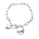 thumbnail image 1 of Suculentas cactus planta potted ilustración Pulsera de cadena de corazón joyería encanto moda, 1 of 3