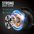 thumbnail image 2 of GYROOR Warrior Off Road Hoverboard, 8.5 inch Self Balancing Scooter with Bluetooth Speakers and LED Lights, UL2272 Certified - Red, 2 of 8