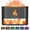 Black, variant on Essential Oil Diffuser, Fireplace Fire Flame Aromatherapy Diffuser, 250ml Himalayan Salt Lamp Scent Diffuser, Cool Mist Humidifier with 7 Colors Light, Timer & Auto-Off for Home, Room (Black)