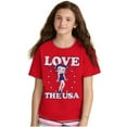 thumbnail image 3 of Betty Boop Cartoon Love The USA Girls Kids T Shirt Tees Teen Brisco Brands M, 3 of 6