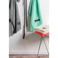 thumbnail image 4 of Contemporary Home Living Blue and Black Bone Embroidered Rectangular Pet Towel 44" x 27.5", 4 of 5