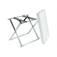 thumbnail image 2 of urb SPACE Manhatten Folding Accent Table, White/ Silver, 2 of 3