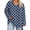 Navy, variant on CHGBMOK Women's Plus Size Polka Dot Tops Long Sleeve V Neck T-shirts Basic Dressy Casual Blouses