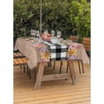 thumbnail image 3 of Outdoor Tablecloth with Umbrella Hole for Patio/Picnic/Party/Camping, Colorful Flowers Waterproof Table Cloth Rectangle Table Cover Washable, Spring Floral Elegant Pastoral Wooden (60"x 102"), 3 of 8