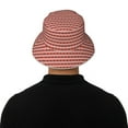 thumbnail image 3 of Balery Red and Brown Squares Sun Hats for Men Women Bucket Hat UPF 50+ Buckey Hat Boonie Hat Foldable UV Protection Hiking Beach Fishing Summer, 3 of 9