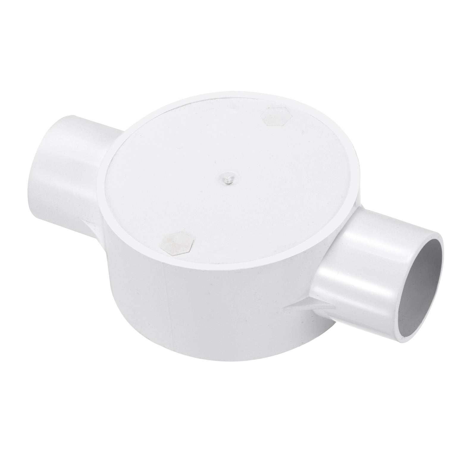 5Pcs Conduit Box Junction Box 2 Way 25mm with Cover, M4 Screws for Hose