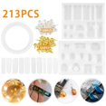 thumbnail image 4 of DIY Silicone Earring Pendant Mold Jewelry Resin Mould Kit Casting Craft Tool Set, 4 of 17
