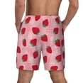 thumbnail image 2 of Lsque Mens Swim Trunks Strawberry Pattern - Bathing Suit Compression Liner - Beach Swim Shorts Swimwear - (S-3XL) - Stretch Quick Dry -3X-Large, 2 of 9