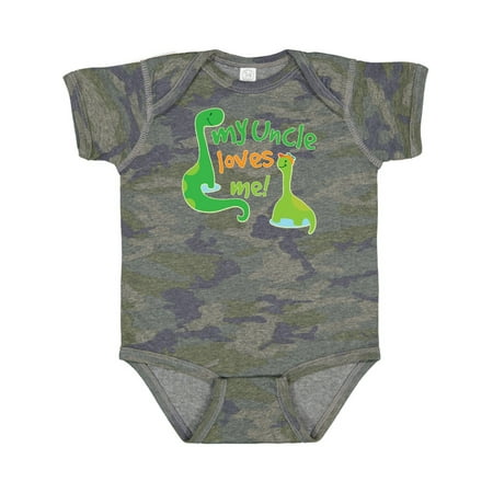 

Inktastic My Uncle Loves Me Gift Baby Boy Bodysuit