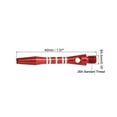 thumbnail image 2 of Uxcell Dart Shafts 35mm/1.4 Inch, 2BA Thread Aluminum Dart Stems Dart Accessories, 6 Pack Red, 2 of 5