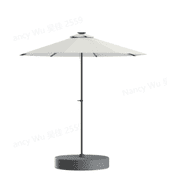 EAST OAK Patio Umbrella, 9 ft Outdoor Table Umbrella with 40 LED Solar Lights of Waterproof and UV 30+ Fade Resistant for Garden, Deck, Backyard, Pool and Beach,Tan