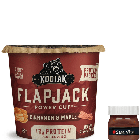 Kodiak Protein-Packed Cinnamon and Maple Flapjack Power Cup, 2.26 oz