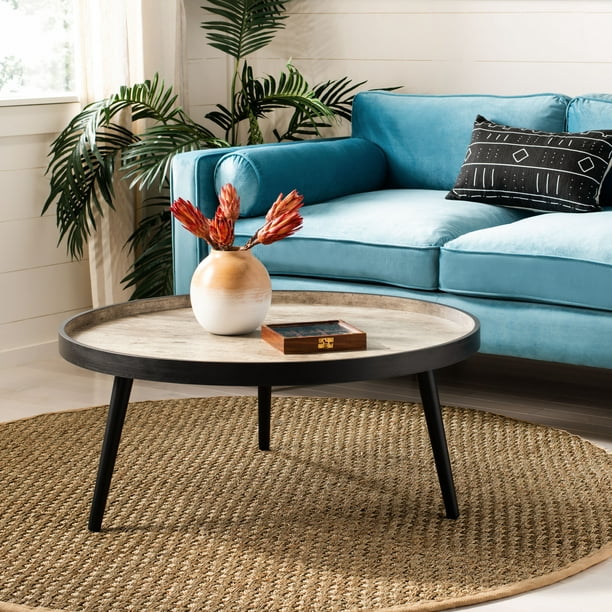 Safavieh Fritz Modern Round Tray Top, Oval Shaped Coffee Table Tray