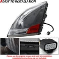 thumbnail image 7 of Headlight Assembly Fit for 2004-2018 Volvo VNL VNM 2004-2015 Volvo VN Halogen, Headlamp Left/Driver & Right/Passenger Side, Bulbs Included, 7 of 7