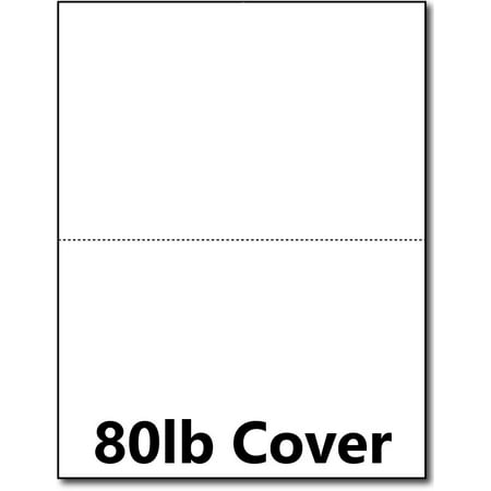 Hamilco White Cardstock Thick Paper - Blank Index Flash Note & Post Cards - Greeting Invitations Stationary 5 1/2 X 8 1/2