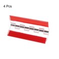 thumbnail image 3 of Uxcell 4Pack 75x45mm Acrylic Hinges Self Adhesive Clear Folding Hinge with Metal Shaft, 3 of 6