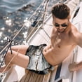 thumbnail image 2 of luoweisi Men's Beach Shorts Quick Dry Swim Trunks with Mesh Lining Marble Texture 2XL, 2 of 5