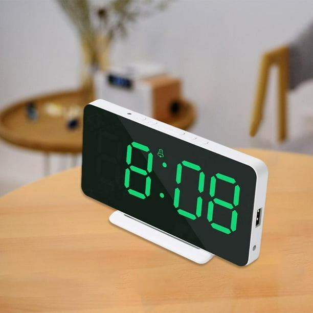 Escritorio moderno/reloj despertador digital de pared Temperatura