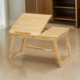 thumbnail image 6 of Lapdesk Table with 1 Drawer and Tilting Top, Brown- Saltoro Sherpi, 6 of 6