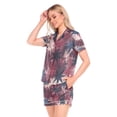 thumbnail image 2 of Women Silk Pajama Sets Causal Outings Fashion Starry Pattern Home, 2 of 7