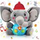 thumbnail image 1 of Lindo elefante de peluche de juguete que suena muñeco de dibujos animados de felpa 17.5 cm, 1 of 5