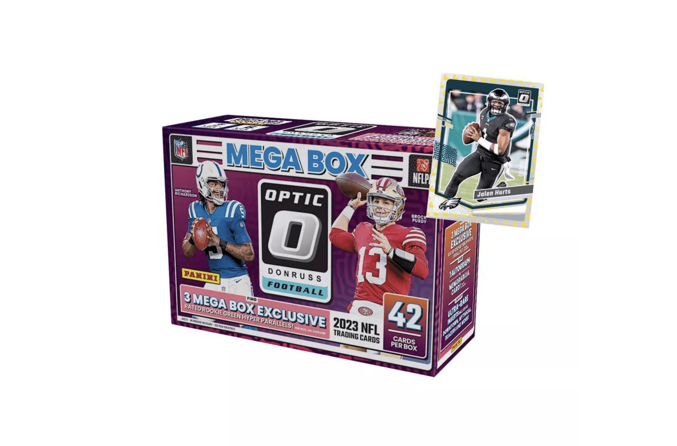 2023 Panini Donruss Optic NFL Football Trading Cards Mega Box