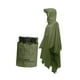 thumbnail image 2 of Chubasquero con capucha 3 en 1, ligero, portátil, para hombre y mujer Verde militar, 2 of 9
