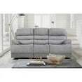 thumbnail image 3 of Lexicon Sherbrook Chenille 2-Piece Upholstered Power Reclining Sofa Set in Gray, 3 of 13