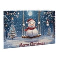 thumbnail image 2 of 500 PCS Snowman swings on a moonlit night Merry Christmas Slogan Wooden Puzzles 500 Piece,Enjoy the puzzle solving process,Vibrant Colors,Funny Snowman Modern Art Stress relieving puzzle 500 Piece, 2 of 6
