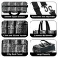 thumbnail image 3 of Teacher Tote Bag,Baseball Terms Pattern Teacher Utility Tote Bag,Large Work Tote Bags for Women with Multiple Pockets,Top Zipper Closure,13.8x10.6x6.7 Inch, 3 of 5