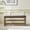Black, variant on VKNOW 44.3" Entryway Shoe Storage Bench with Cushion, Hidden Storage and 2-Tier Shelf, Solid Wood Bedroom Bench for Entryway or Foot of Bed, Brown
