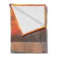 thumbnail image 2 of Seaside Soft Flannel Fleece Throw Blanket, Couples Chairs on Sandy Beach Colorful Sky Scenery Nature Picture, Cozy Plush for Indoor and Outdoor Use, 50" x 60", Orange Red Grey, by Ambesonne, 2 of 5