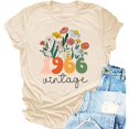 thumbnail image 2 of Womens Short Sleeve Tops Fashion Loose Fit Round Neck Printed Graphic T Shirt Casual Basic 2026 Spring Tees, 2 of 3