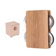thumbnail image 2 of ammoon Cajon Box Drum Accesorio Complementario 4-campanillas Jingle Castanet para Instrumentos de P Abanopi Castañuela, 2 of 5