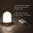 thumbnail image 4 of Lámpara de mesa LED portátil, lámpara recargable inalámbrica con batería de 4000 mAh para mesas, lámpara de noche táctil de 4 vías, linterna LED portátil, regular JAMW Sencillez, 4 of 5