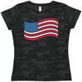 thumbnail image 3 of Inktastic Grunge American Flag Women's T-Shirt, 3 of 5