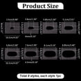 thumbnail image 2 of Pack of 8 Oval Inlay Template Set 4 Inch Router Template Acrylic Router Jig Template Router Stencils Drawing Scale Ruler Measuring Tool, 2 of 7