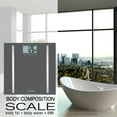 thumbnail image 5 of Taylor LCD Body Composition Scale, Gray Glass, 400lb Capacity, 5 of 17