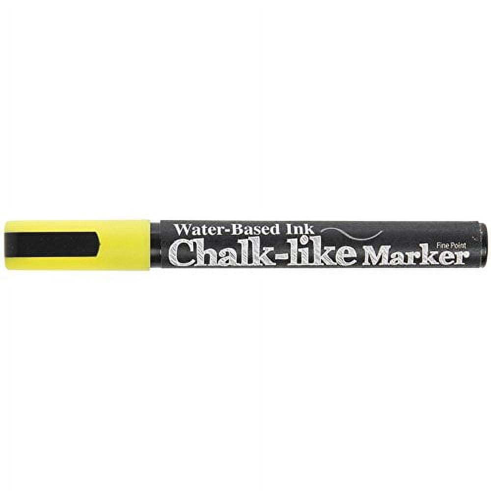 HUBERT® Chalk-like Marker Yellow Fine Point