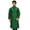 Green, variant on Atasi Men's Band Collor Orange Kurta Dupion Full Sleeve Ethnic Shirt-Large