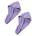 thumbnail image 1 of 2 Pack Waffle Long Hair Bandana Wrap Terry Cloth Quick Absorb Dry For Women Wet Hair, 1 of 5